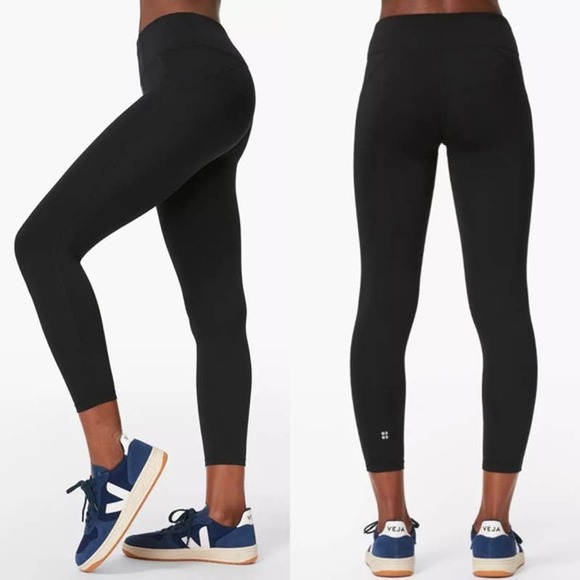 Sweaty Betty Pants - Sweaty Betty The Contour 7/8 Legging Black Size XXL